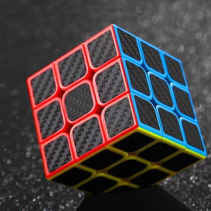 3x3 Carbon Fiber Sticker Speed Cube Puzzle by HitMyNeed