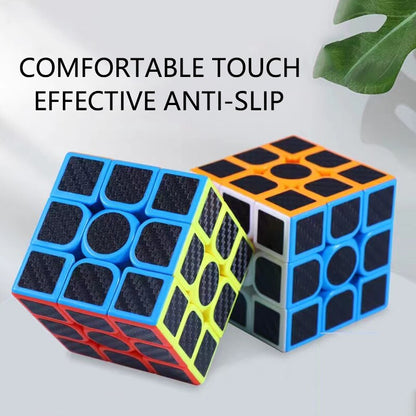 3x3 Carbon Fiber Sticker Speed Cube Puzzle by HitMyNeed