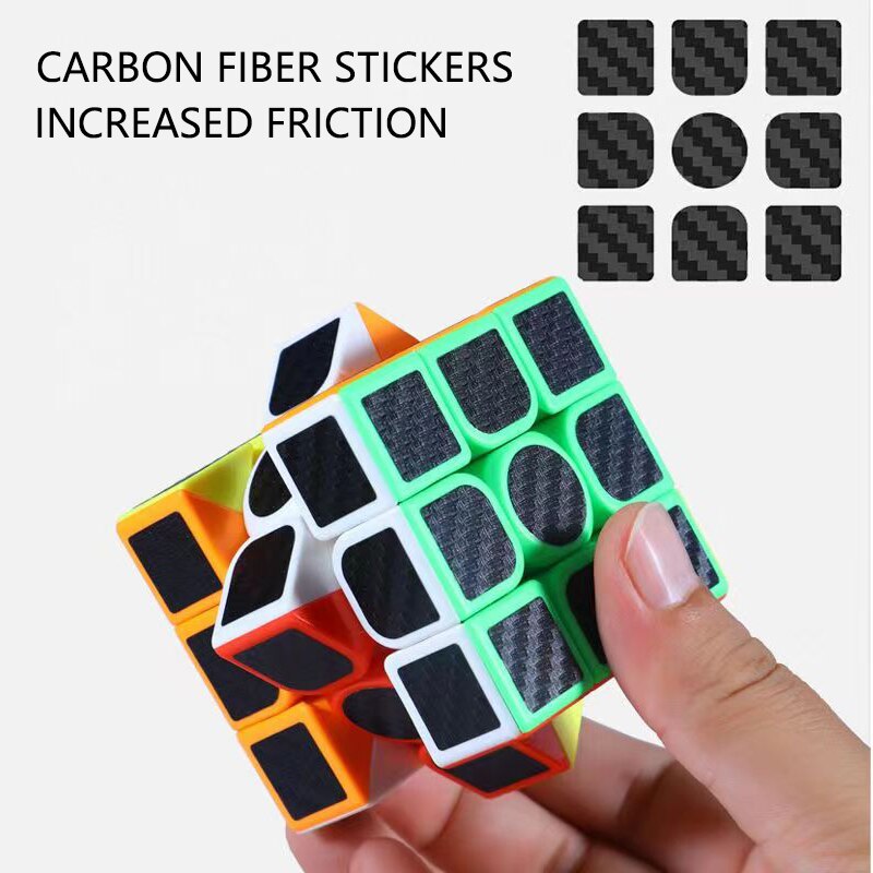 3x3 Carbon Fiber Sticker Speed Cube Puzzle by HitMyNeed