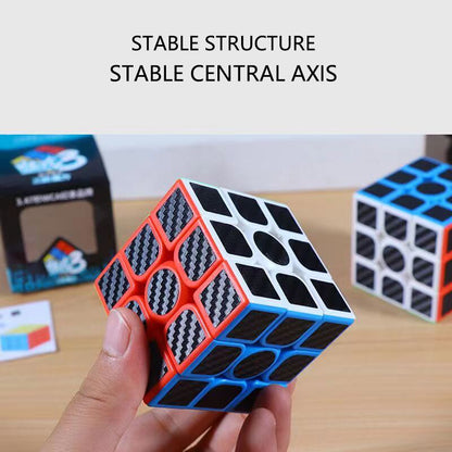 3x3 Carbon Fiber Sticker Speed Cube Puzzle by HitMyNeed