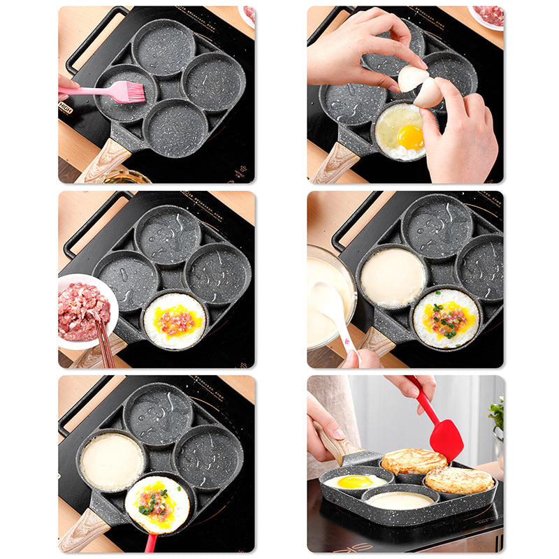 4-Cup Non-Stick Pancake & Omelet Skillet Pan by HitMyNeed