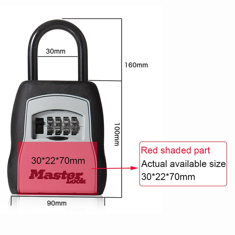 4-Digit Combination Padlock Security Shackle by HitMyNeed