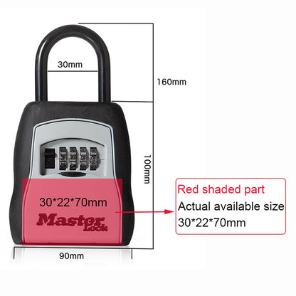 4-Digit Combination Padlock Security Shackle by HitMyNeed