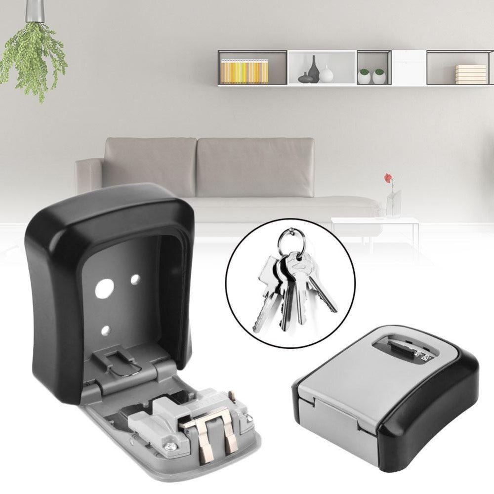 4-Digit Wall Mount Key Lock Box with Combination Code by HitMyNeed