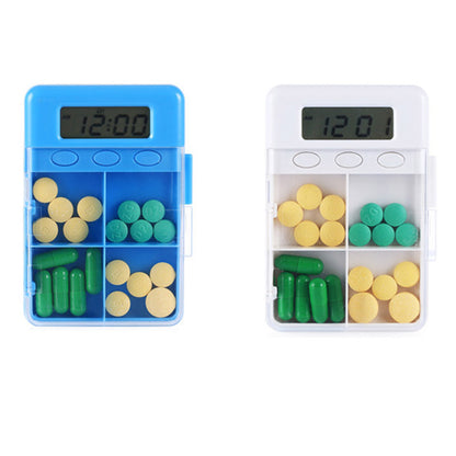 4 Grid Smart Pill Organizer with Reminder Alerts by HitMyNeed