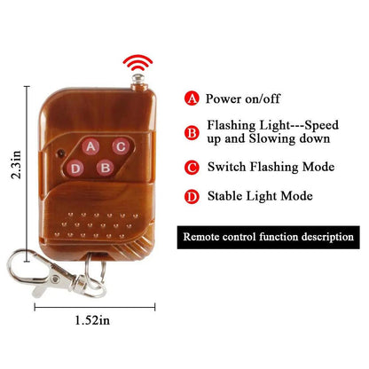 4-in-1 12V LED Emergency Strobe Grille Light Kit by HitMyNeed