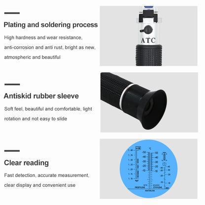4-in-1 Automotive Antifreeze & Battery Fluid Refractometer by HitMyNeed