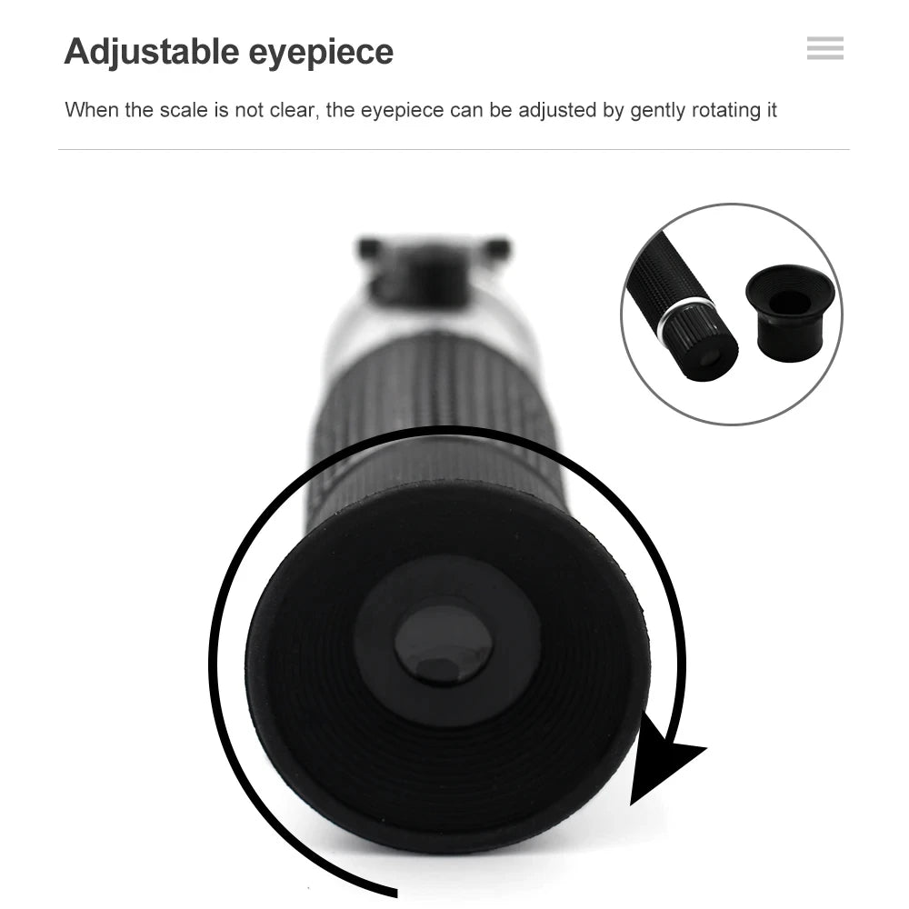 4-in-1 Automotive Antifreeze & Battery Fluid Refractometer by HitMyNeed