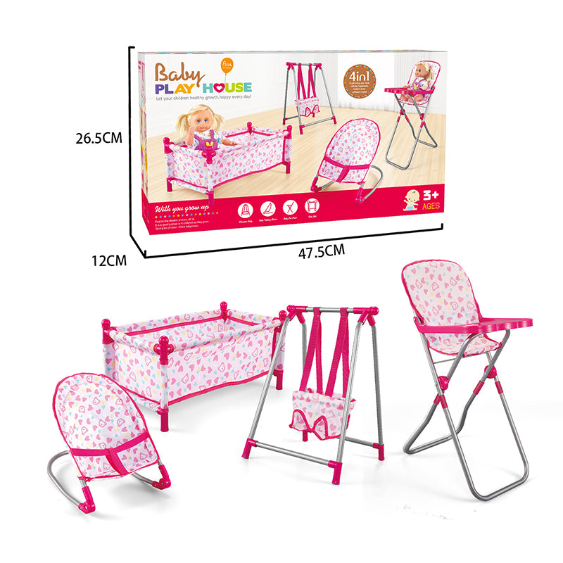 4-in-1 Baby Doll Furniture Play Set by HitMyNeed