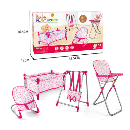 4-in-1 Baby Doll Furniture Play Set by HitMyNeed