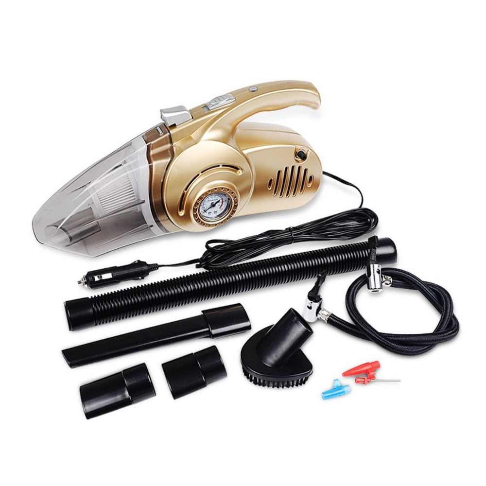 4-in-1 Car Vacuum Cleaner with Air Pump & LED Light by HitMyNeed