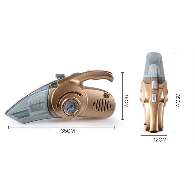 4-in-1 Car Vacuum Cleaner with Air Pump & LED Light by HitMyNeed