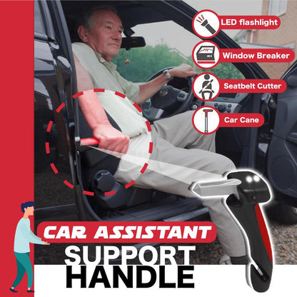 4-in-1 Elderly Car Assist Handy Bar with Safety Tools by HitMyNeed