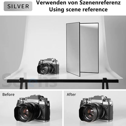 4-in-1 Folding Photography Reflector Book Board A3/A4 by HitMyNeed