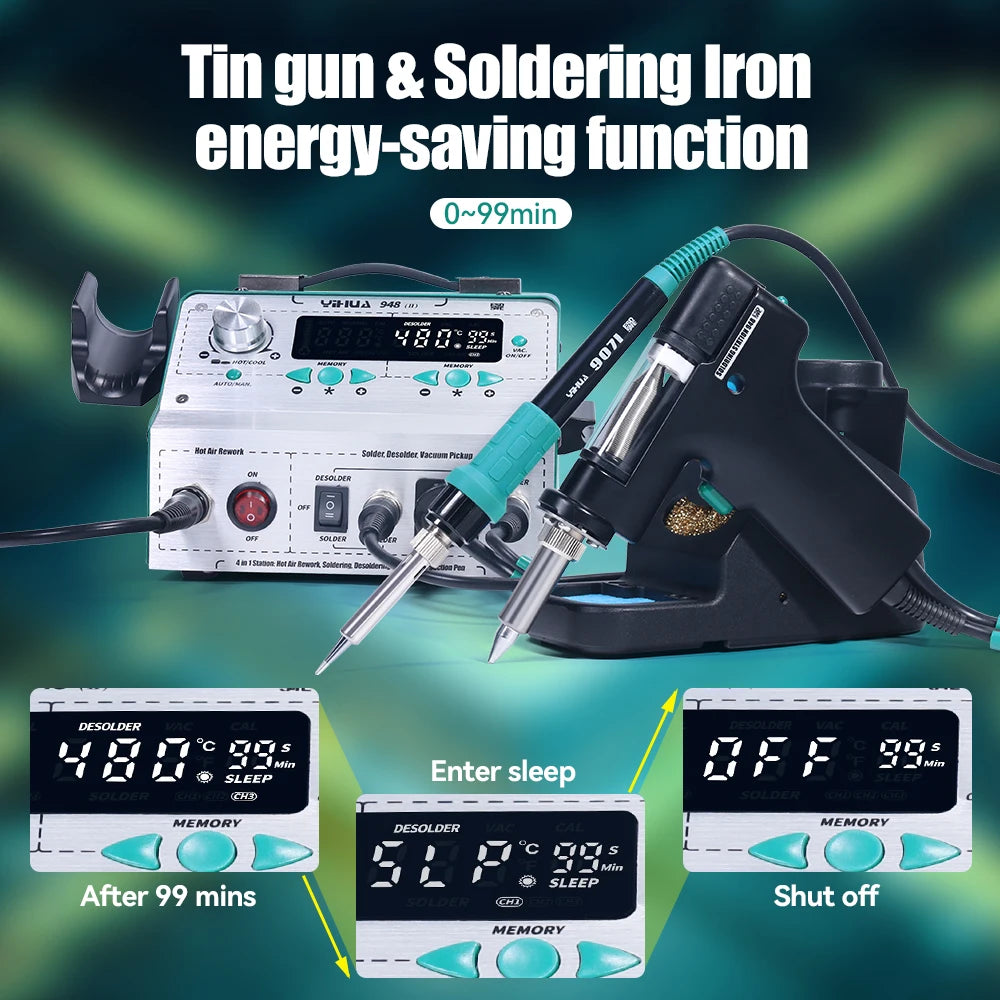 4-in-1 Intelligent Soldering & Desoldering Station 948-II by HitMyNeed