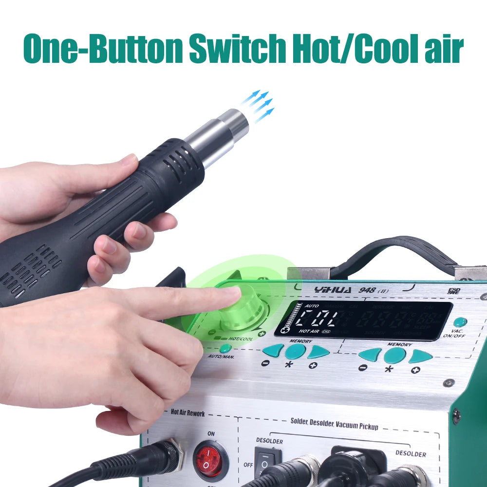 4-in-1 Intelligent Soldering & Desoldering Station 948-II by HitMyNeed