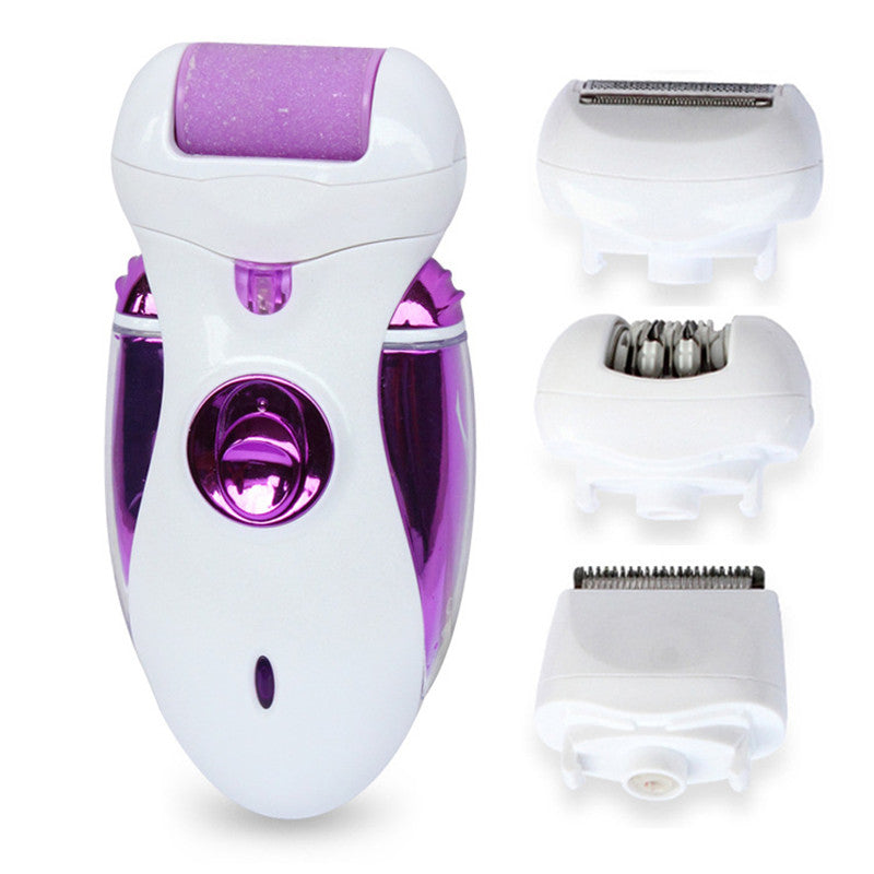 4-in-1 Rechargeable Electric Epilator for Body & Face by HitMyNeed