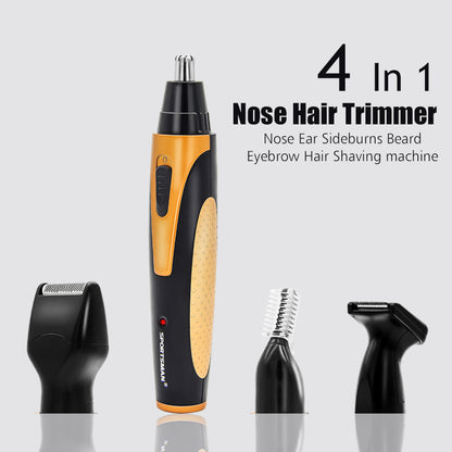 4-in-1 Rechargeable Nose and Facial Hair Trimmer by HitMyNeed