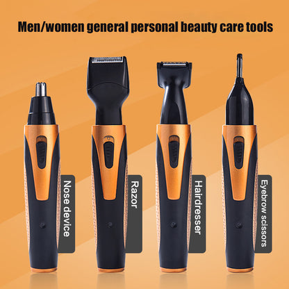 4-in-1 Rechargeable Nose and Facial Hair Trimmer by HitMyNeed