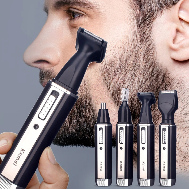 4-in-1 Rechargeable Nose, Ear & Facial Hair Trimmer by HitMyNeed