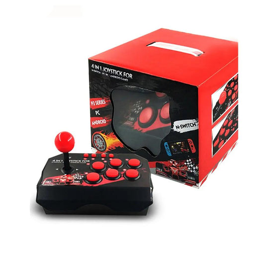 4-in-1 Retro Arcade Fight Stick for PS, Switch, PC, Android by HitMyNeed