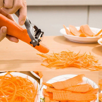 4-in-1 Rotary Vegetable Peeler with 360° Blades by HitMyNeed