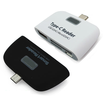 4-in-1 Type-C Mobile Card Reader and USB OTG Hub by HitMyNeed