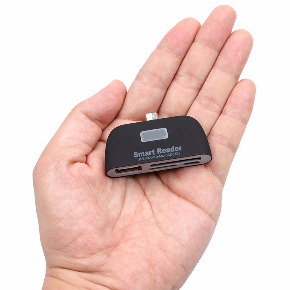 4-in-1 Type-C Mobile Card Reader and USB OTG Hub by HitMyNeed