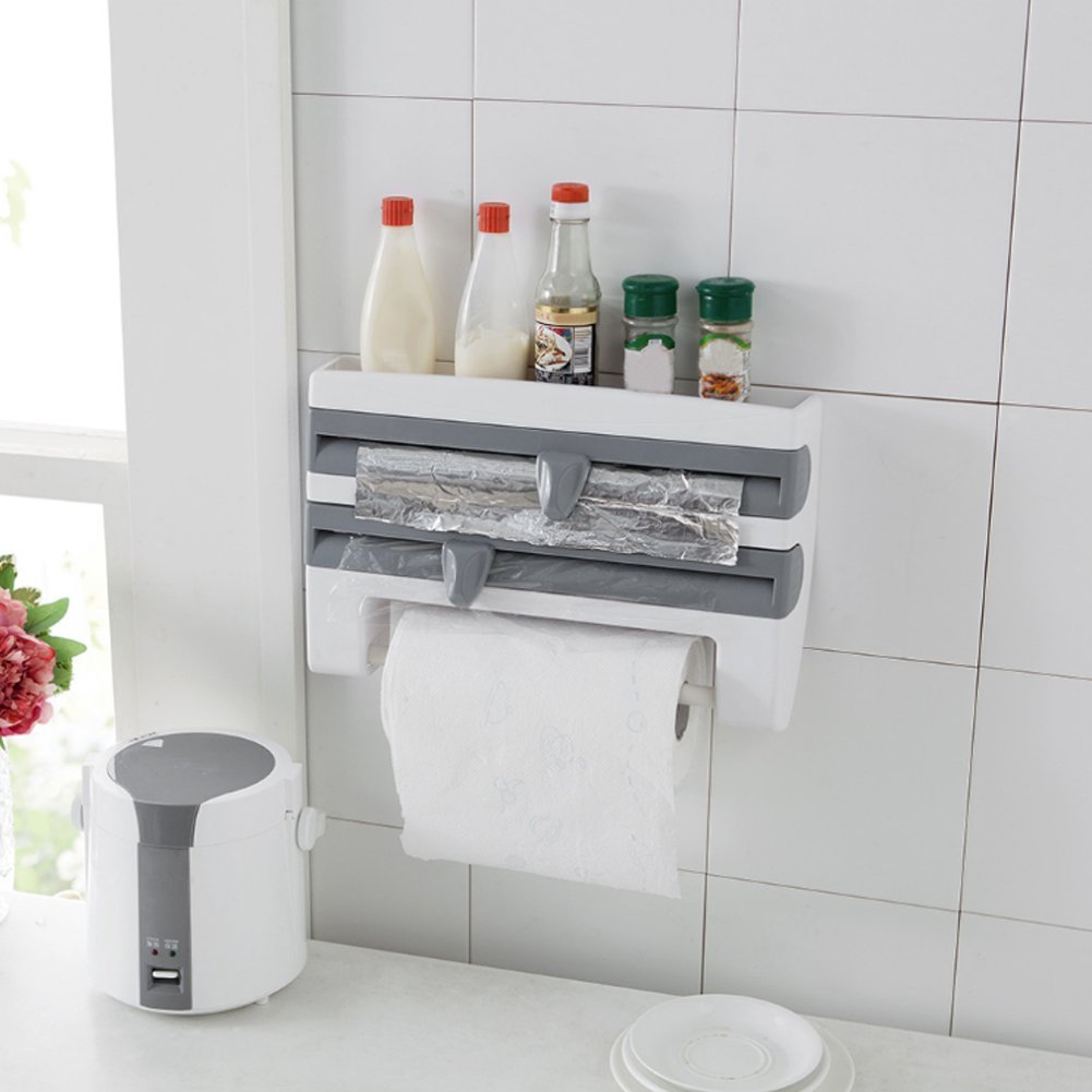 4-in-1 Wall Mounted Kitchen Organizer Rack by HitMyNeed