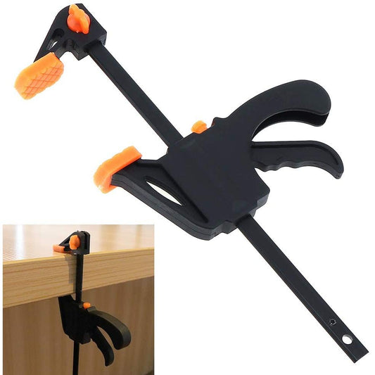 4-Inch F-Style Woodworking Clamp with Squeeze Handle by HitMyNeed