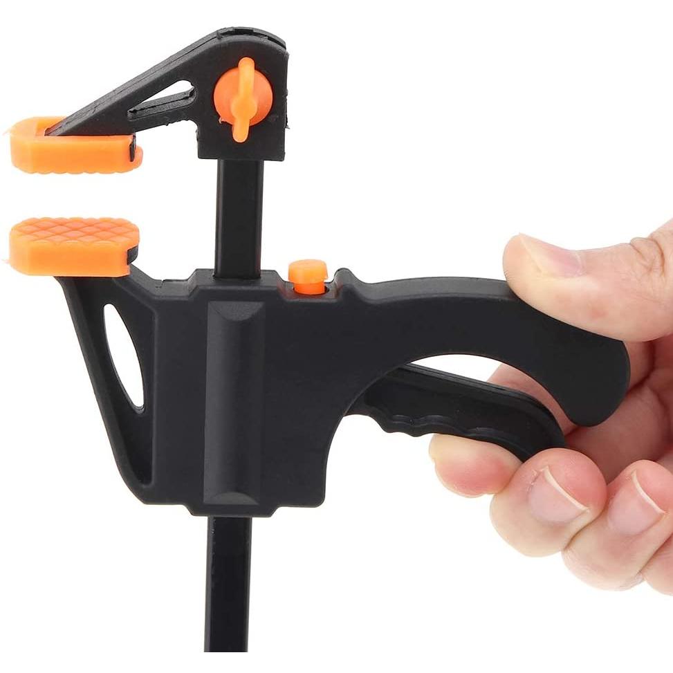 4-Inch F-Style Woodworking Clamp with Squeeze Handle by HitMyNeed