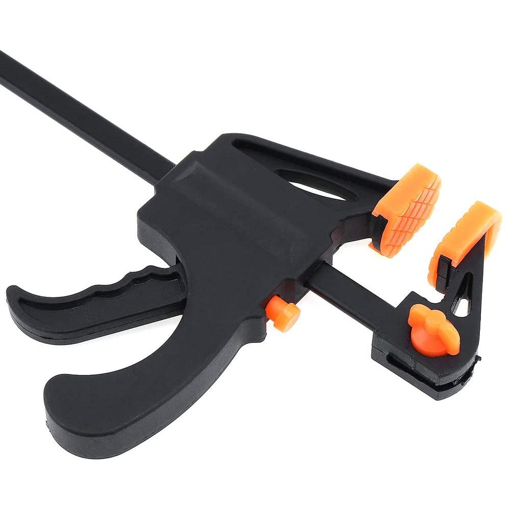 4-Inch F-Style Woodworking Clamp with Squeeze Handle by HitMyNeed