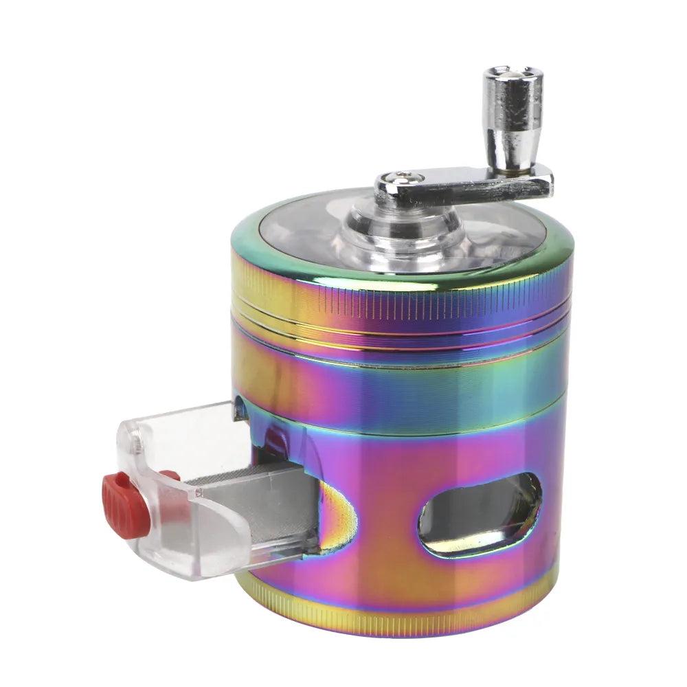 4-Layer Hand Crank Herb Grinder with Drawer by HitMyNeed