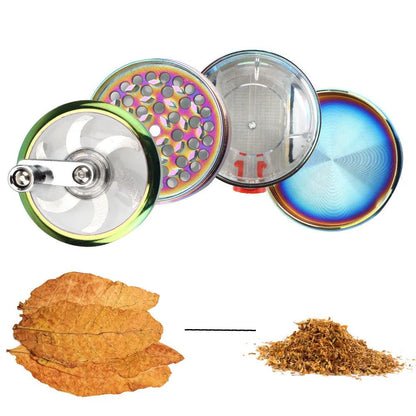 4-Layer Hand Crank Herb Grinder with Drawer by HitMyNeed