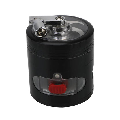 4-Layer Hand Crank Herb Grinder with Drawer black by HitMyNeed