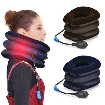 4-Layer Inflatable Cervical Neck Traction Collar by HitMyNeed