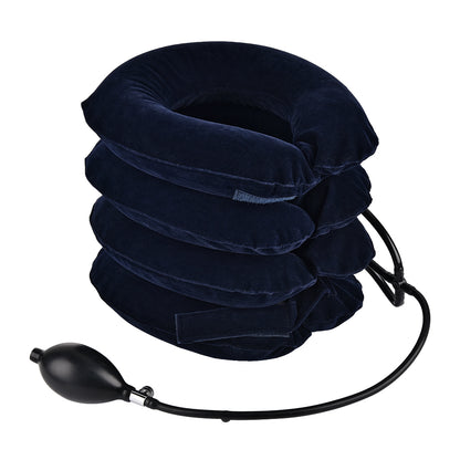 4-Layer Inflatable Cervical Neck Traction Collar blue-4-layers by HitMyNeed