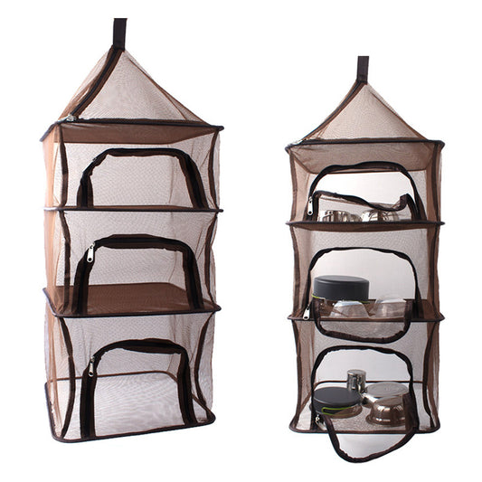 4-Layer Mesh Hanging Organizer Storage Shelf by HitMyNeed