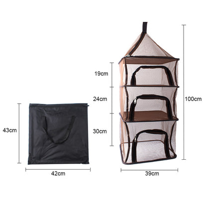 4-Layer Mesh Hanging Organizer Storage Shelf by HitMyNeed