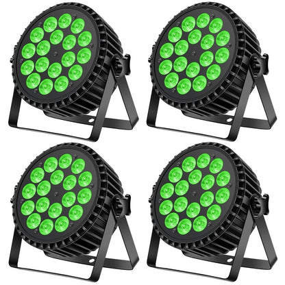 4-Pack 200W RGBW LED PAR Lights with DMX Control by HitMyNeed
