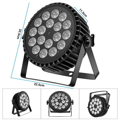 4-Pack 200W RGBW LED PAR Lights with DMX Control by HitMyNeed