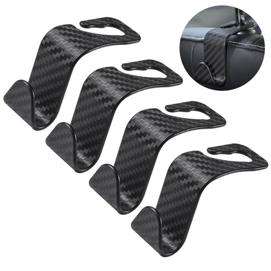 4-Pack Universal Car Seat Headrest Hook Hangers by HitMyNeed