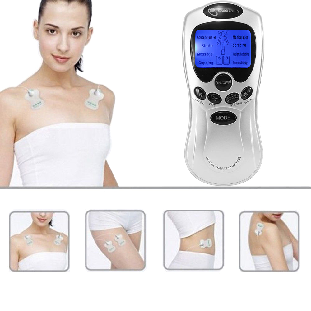 4‑Pad Digital TENS Acupuncture Therapy Massager by HitMyNeed