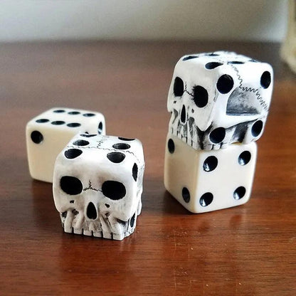 4-Piece 6-Sided Skull Dice Set for Board & RPG Games by HitMyNeed