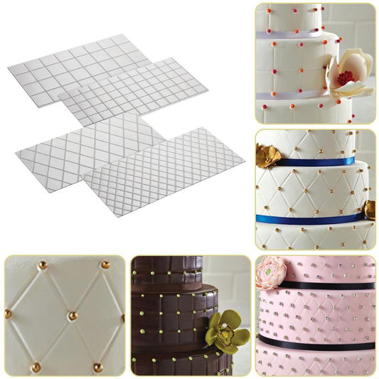 4-Piece Cake Decorating Stencil Set by HitMyNeed