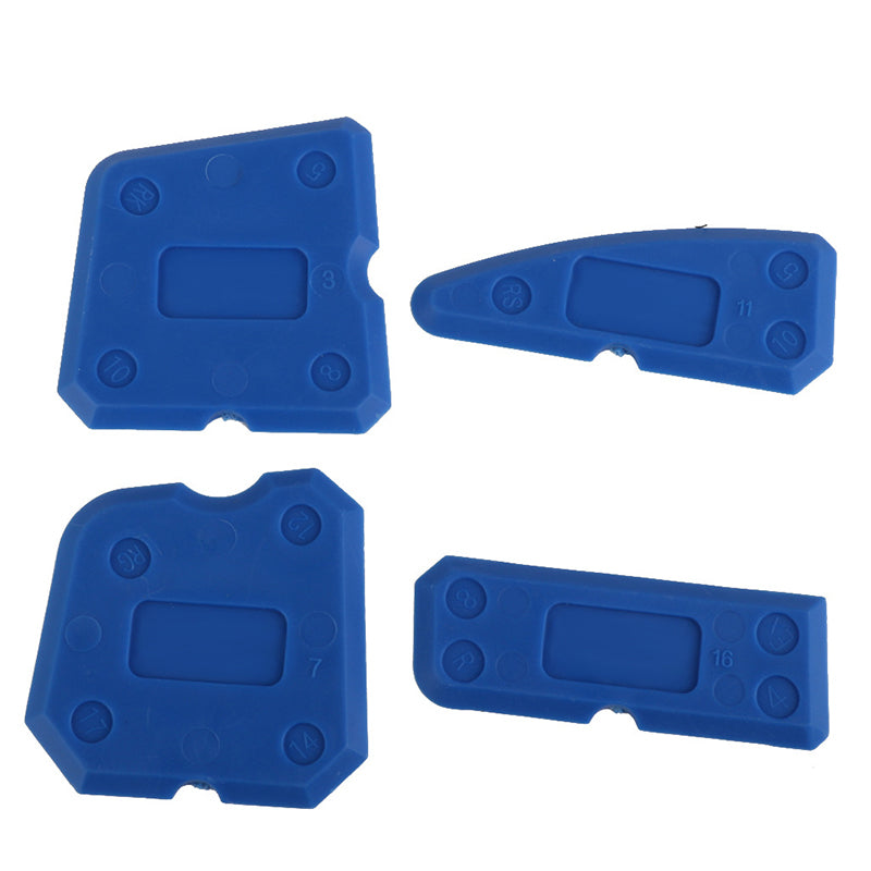 4-Piece Caulking & Tile Edge Finishing Tool Kit blue-a by HitMyNeed