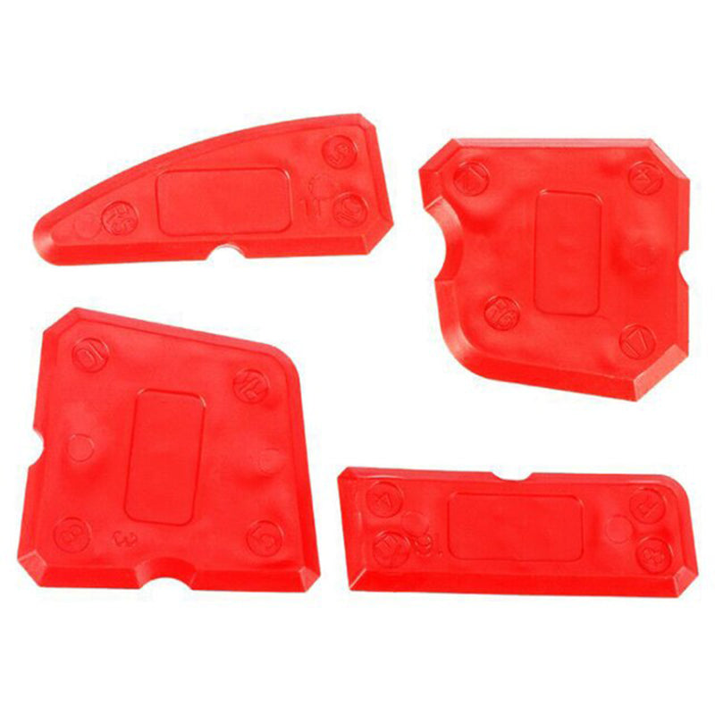 4-Piece Caulking & Tile Edge Finishing Tool Kit red by HitMyNeed