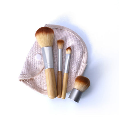 4-Piece Foundation & Face Makeup Brush Set by HitMyNeed