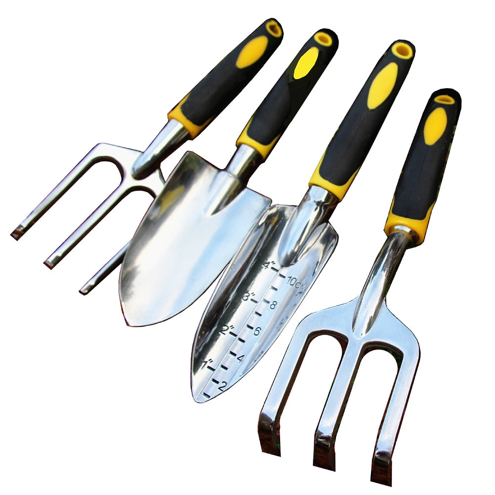 4-Piece Garden Hand Tool Set with Colour Handles by HitMyNeed