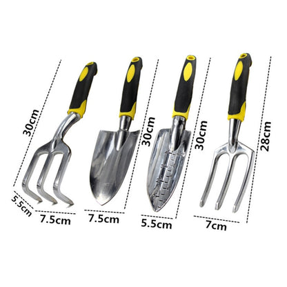 4-Piece Garden Hand Tool Set with Colour Handles by HitMyNeed